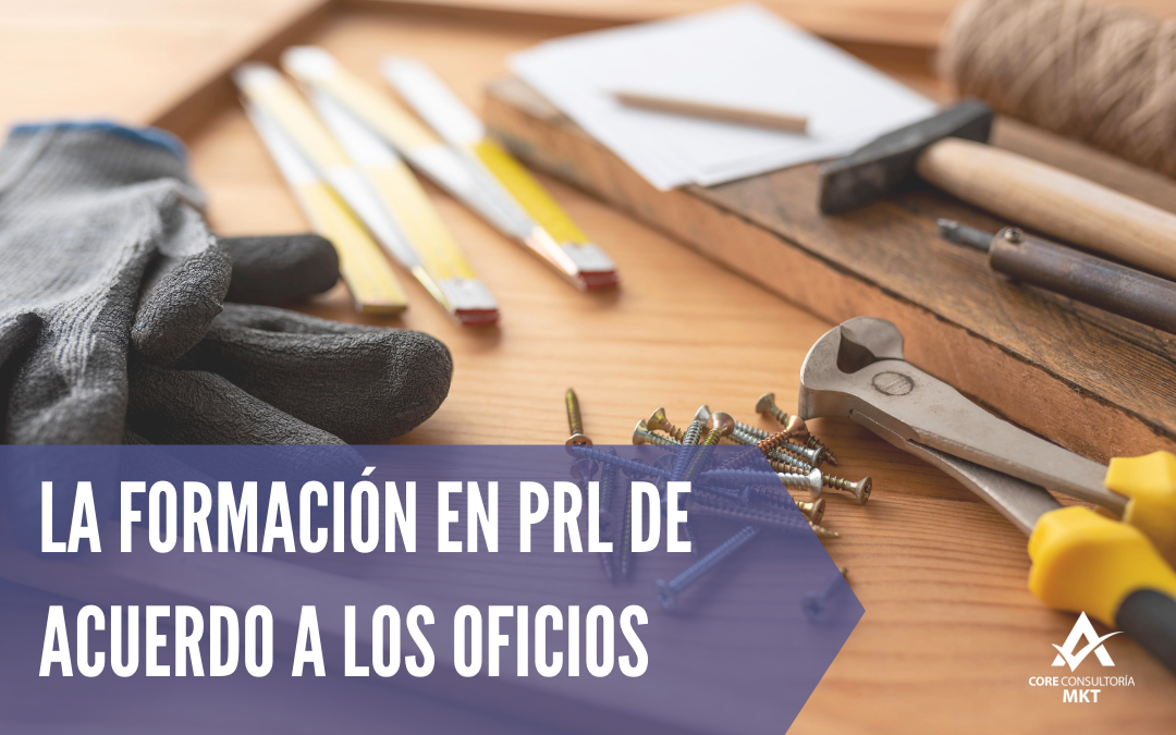 Formación en PRL de acuerdo a tu oficio