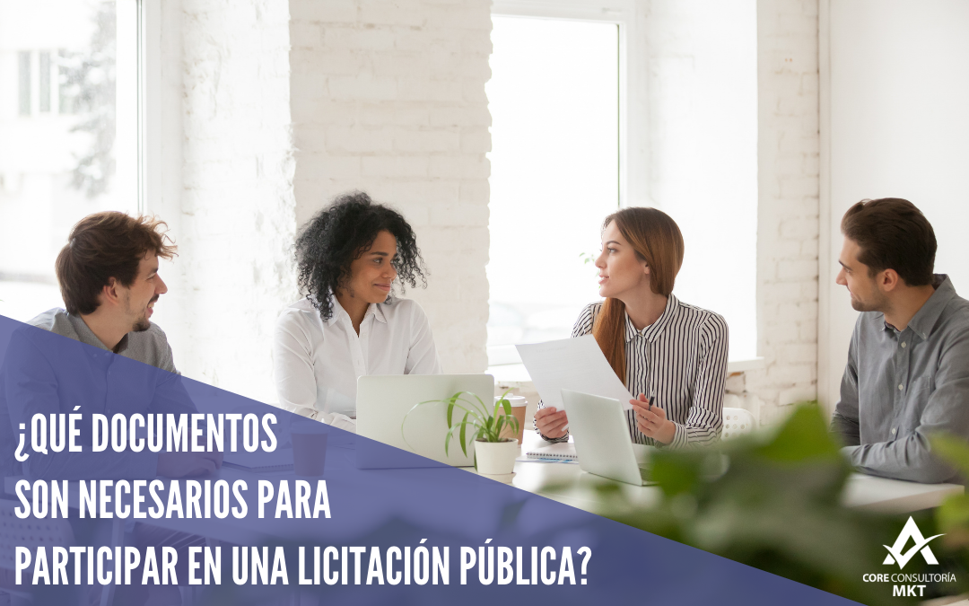 ¿Qué documentos son necesarios para participar en una licitación pública?